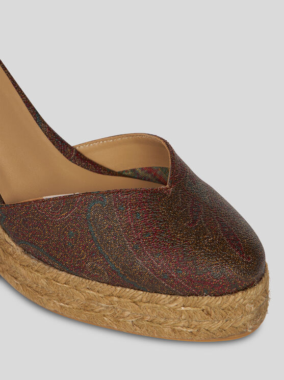 Shop Etro , Paisley Wedge Espadrilles, Woman, Size 40